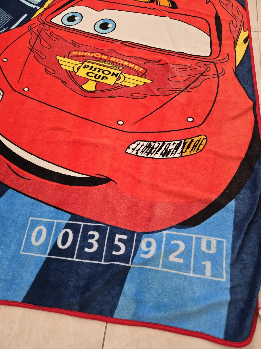 Disney Pixar Cars Lightning McQueen Throw Blanket 86 X 59